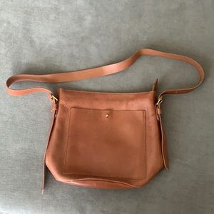 Madewell brown leather crossbody